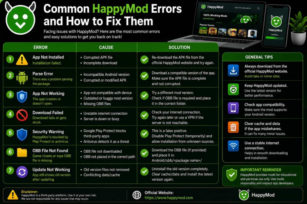 Common HappyMod Errors and How to Fix Them